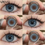 Popxstar NEW Colored Contact Lenses Natual Pupils Gray Contacts Lenses Green Pupils Women Makeup Blue Pupils Cosmetic Black Lenses