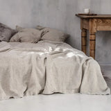 Popxstar Pure Linen Bed Sheets 100% Stone Washed French Linen Solid Color Breathable and Durable for Hot Sleepers 1 PC Flat Sheet