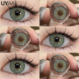 Popxstar NEW Color Contact Lenses for Eyes Cosmetics Blue Contact Lenses Brown High Quality Natural Contact Lenses Gray  Lenses