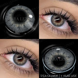 Popxstar  1 Pair NEW Colored Pupils Makeup Green Contact Lenses Beauty Women Colored Pupils Cosmetic Brown Natural Pupils