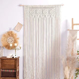Handmade Cotton Rope Woven Curtain Tassel Tapestry Decorative Door Curtains Homestays Wall Creative Background Partition Curtain