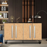 Popxstar Chinese Style Bamboo Mat Pattern Self-adhesive Wallpaper Retro Style Restaurant and Study Imitation Bamboo Woven PVC Wallpaper