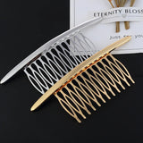 Popxstar Hair Side Combs French Hair Comb Straight Teeth Hair Clip Comb Twist Hair Comb Veil Comb Hair Accessories Jewelry