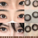 Popxstar 1 Pair Dark Lenses Korean Style Colored Contact Lenses Myopia Lenses Black Lenses Fog Pearl Lens High Quality