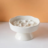 Elevated Cat Bowls Ceramic Slow Feeder Bowls Neck Protection Non-Slip Spill-Resistant for Dogs Cats Water Bowl