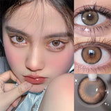 Popxstar Color Contact Lenses with Diopters Korean Eye Contacts Lenses Colorcon Black Lenses High Quality Natural Optical Lenses