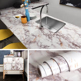 Popxstar Marble Vinyl Film DIY Self Adhesive Wallpaper Bathroom Kitchen Cupboard Countertops Contact Paper PVC Waterproof Wall Stickers