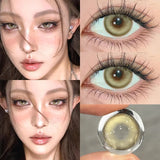 1 Pair New Brown Color Contact Lenses For Eyes Myopia Natural Pupils Cosmetic Soft High Quality Lenses Fast Shipping