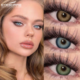 2pcs Colored Eyes Contact Lenses Blue Lentes de Contacto Natural Brown Pupilentes Gray EyesLense Green Beautiful Pupils