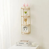 Popxstar  Floating Rectangular Shelf Wall Mounted Metal Framed With Wooden Floor For Wall Storage Display Household Items Home Decoration