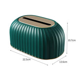 Popxstar  Nordic Striped Tissue Box Holder High Quality Toilet Paper Box Table Napkin Holder Car Tissue Paper Dispenser Home Decoration