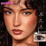Popxstar NEW Colored Contact Lenses Natual Pupils Gray Contacts Lenses Green Pupils Women Makeup Blue Pupils Cosmetic Black Lenses