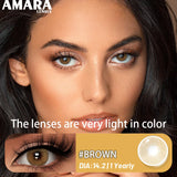 Popxstar  New Natural Color Contact Lenses 2pcs Colorful Makeup Eyes Contact Lens Blue Beauty Pupils Yearly Cosmetic Gray Lenses