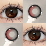 Popxstar  1Pair Red Color Contact Lens Pupils High Quality Myopic Eyes - 0.00 to- 8.00 Diopter Halloween Red Lenses Fast Shipping