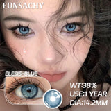 Popxstar  1 Pair Color Contact Lenses Beauty Eyes Pupils Fashion Makeup Beauty Cosmetics Soft Green Natural Brown Lens Yearly Use