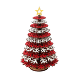 3D Design DIY Christmas Tree Ornament Hanging Ornament Wooden Craft Assemble Christmas Tree Detachable Assembly