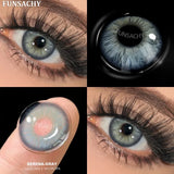 Popxstar  Fashion Color Contact Lenses for Eyes 1 Pair Korean Soft Natural Lenses Gray Pupils Eye Makeup Contacts Blue Brown Lens