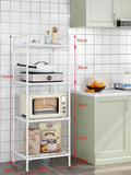 Popxstar 6/5/4/3 Layers Storage Shelves Household Trolley Standing Rack Home Bathroom Pantry Organization and Kitchen Storage Accessories