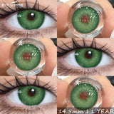 1Pair Natural Colored Contact Lenses Gray Beauty Pupils Brown Lens Fashion Blue Contacts Yearly Green Eye Color Lenses