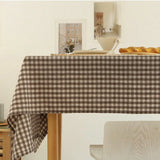 Popxstar Checkered Tablecloth Kitchen, Wedding, Holiday Table Decoration Tablecloth, Outdoor Picnic Tablecloth