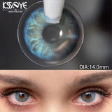2pcs Contact Lenses Colored Contact Lenses With Diopter Natural Pink Blue Purple Large Pupils Lenses Fast Shipping