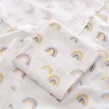 Popxstar 100X100cm Baby Receive Blanket for Newborn Cotton Muslin Swaddle Blanket Bedding Infant Bath Towel Baby Items Mother Kids