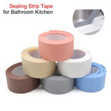 Popxstar 1/3 rolls Shower Bath Sealing Tape Strips for Bathroom Kitchen Seal Caulk Strip Sink PVC Self Adhesive Waterproof Wall Sticker