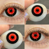 1pair Green Halloween Color Contact Lenses Crazy Circle Lens Anime Softlens