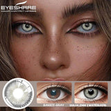 Popxstar  1 Pair Colorful Contact Lenses for Eyes Fashion Blue Eye Lenses Green Lenses Gray Eye Contacts Yearly Lens Eye Contact