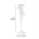 Popxstar  Unique Cocktail Glasses Set Creative Wine Glass Twisted Design Transparent Art Barware for Whiskey Cocktail Fun Home Bar Decor