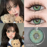 Popxstar  2pcs Colored Contact Lenses for Eye Natural Pupils Green Blue Contact Lenses Beauty Cosmetics High Quality Lens Yearly