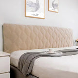 Popxstar All-inclusive Super Soft Smooth Quilted Head Cover Thicken Velvet Headboard Cover Solid Color Bed Back Dust Protector Cover
