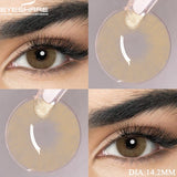 Popxstar  Blue Contact Lenses Colored Contacts for Eyes 1 pair Brown Eye Lenses Gray Lenses Yearly Cosmetic Makeup Eye Contacts