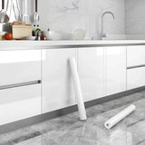 Popxstar Kitchen Cabinet Pearlescent White Marble Contact Paper Vinyl Self Adhesive Waterproof Wallpaper Peel and Stick Decor Stickers