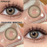 1 Pair contact lenses for eyes color eye contacts brown gray lens beautiful pupils for makeup yearly use