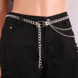 Popxstar Multi Layer Metal Chain Belts Women Waistbands Long Tassel Waist Chain Dress Jeans Belts Lady Waistband Belts Women Body Chain