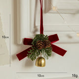 Popxstar Christmas Pendant Bells With Bows And Pine Cones Xmas Tree Hanging Pendant For Navidad New Year Christmas Decorations