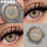 Popxstar  1 Pair Black Color Contact Lenses for Eyes 14.5mm Fashion Contact Lenses Brown Natural Contact Lenses Gray Soft Lens
