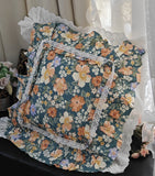 1 Piece Decorative Pillowcases Ruffle Design Pillow Cover Rustic Lace Pillowcase Bed Princess Throw Pillow Case