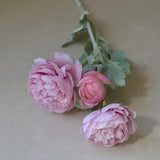 5Pc/lot Artificial Flocking Silk Flower Dew Lotus Home Decoration Camellia Bridal Bouquet Wedding Decor party flower arrangement