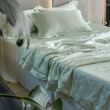 Popxstar  Ultra-high-end 100% Lyocell Jacquard Summer Blanket Set or 1 Pcs Natural Plant Fabric Cooling Quilt Mulberry Silk Fill Comforter
