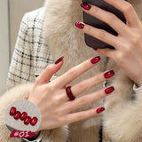 1-8pcs TC Yellow Nails Lucky Red Cat Eye Gel Nail Polish New Blinking Wine Red Cherry Glass Bead Nail Art Nail Supplies