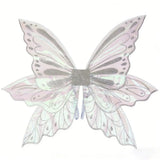 Sparkling Large Fairy Wings Organza Adult Women Angel Wings Princess Fairy Wing for Cosplay Dress Up