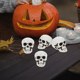 10Pcs Halloween Mini Skeleton Head Table Decor Terrifying Skull Heads Scary Props Halloween Decor Props Skulls Decoration