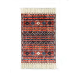 Popxstar Carpets for Living Room Hand Knotted Tassel Decor Persian Ethnic Carpet Mats Bedroom Bedside Rug Entrance Door Mat  Ковер Tapis