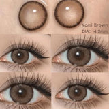 Popxstar Contact Lenses for Eyes with Degree 1 Pair Big Eye Lenses Brown Lenses Fog Pearl Lens Korean Lenses Natural Lenses