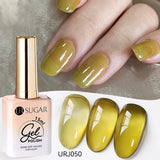 popxstar UR SUGAR 15ml Jelly Milky White Translucent Color Gel Polish Semi Permanent UV Gel Nail Art Soak Off Gel Varnish Latest Fashion