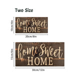 Popxstar Rustic Home Sweet Wall Hanging Decor Wood Art Plaques Sign Door Sign for Home Living Room Front Door Decor