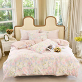 3pc 100% Pure Cotton Down Duvet Cover Set Including 1 Duvet Cover and 2 Pillowcase Soft and Skin Friendly Breathable Bedding Set