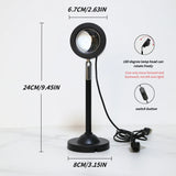 Popxstar  LED moon projection light night light, USB 180 degree rotation suitable for photography, parties, home decor, and decoration.